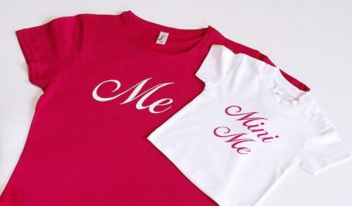 Υπέροχα t-shirt ένα για σας και ένα για την κόρη σας