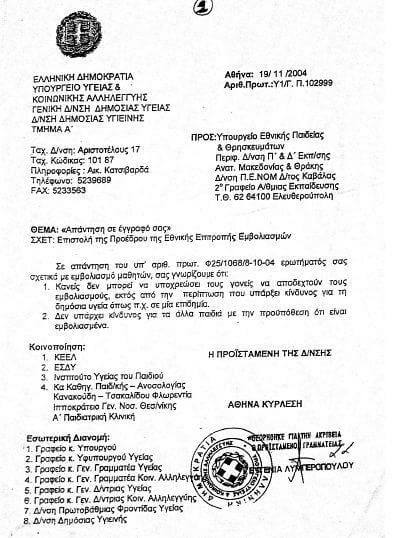 eggrafo Δεν έχετε κάνει Μαντού; Δεν σας γράφουμε στο σχολείο!