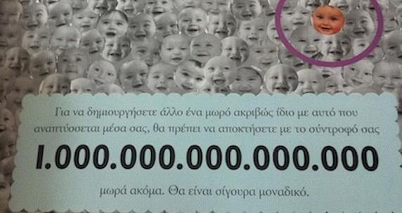 Ξέρετε ότι το μωρό σας είναι μοναδικό;