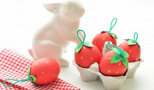 DIY πασχαλινά αυγά φράουλες!