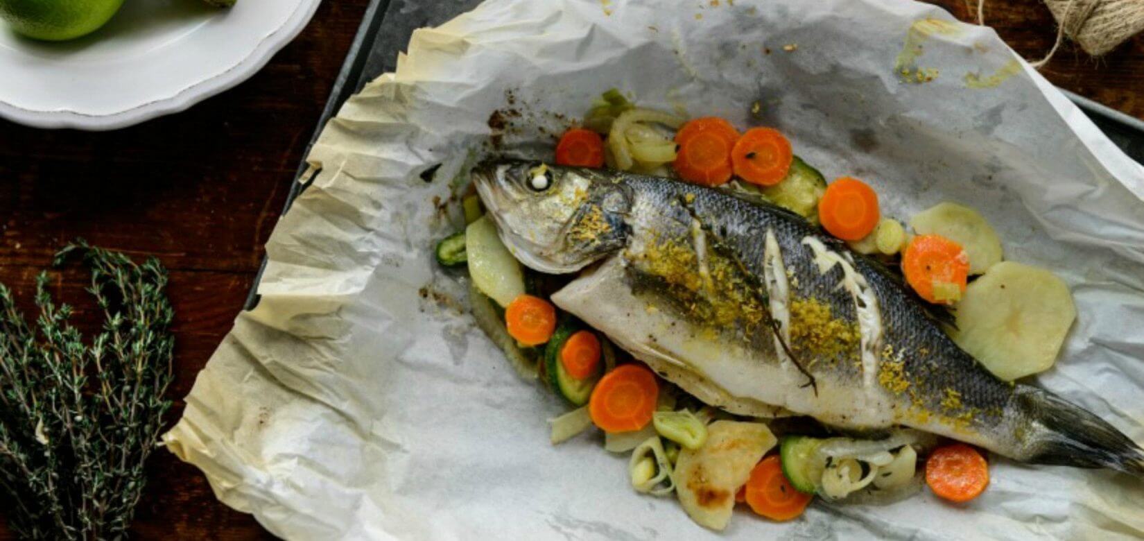 Υγιεινό & πεντανόστιμο λαβράκι με λαχανικά!