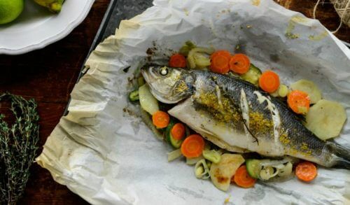 Υγιεινό & πεντανόστιμο λαβράκι με λαχανικά!