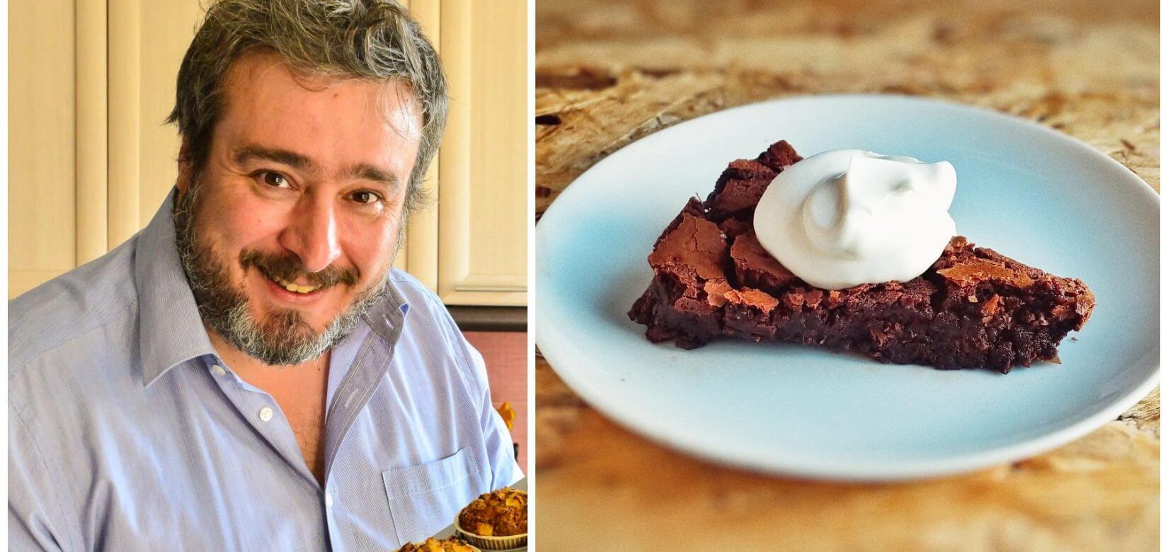 O σεφ Γιώργος Γεράρδος μας ετοιμάζει ένα κέικ χωρίς αλεύρι... σκέτη σο-κόλαση!