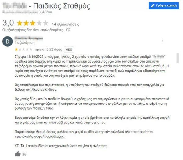 &Xi;έ&chi;&alpha;&sigma;&alpha;&nu; &pi;&alpha;&iota;&delta;ί 2 &epsilon;&tau;ώ&nu; έ&xi;&omega; &alpha;&pi;ό &pi;&alpha;&iota;&delta;&iota;&kappa;ό &sigma;&tau;&alpha;&theta;&mu;ό &sigma;&tau;&alpha; &Pi;&alpha;&tau;ή&sigma;&iota;&alpha;