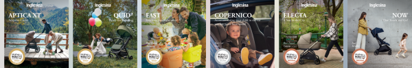 Inglesina: Έ&xi;&iota; &sigma;&eta;&mu;&alpha;&nu;&tau;&iota;&kappa;ά &beta;&rho;&alpha;&beta;&epsilon;ί&alpha; &sigma;&tau;&alpha; &epsilon;&lambda;&lambda;&eta;&nu;&iota;&kappa;ά &laquo;Mother & Baby Awards&raquo;