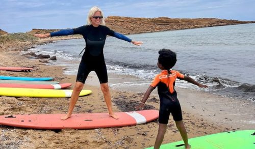 Χριστίνα Κοντοβά: Κάνει μαθήματα surf με την κόρη της, Έιντα